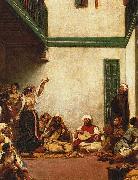 Eugene Delacroix Jewish Wedding in Morocco oil